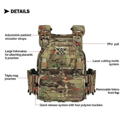 Oem Odm Outdoor Modular Laser Cut Multicam Vest Breathable Tactical