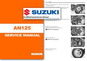 Suzuki An Werkstatt Service Werkstatthandbuch Burgman Ein