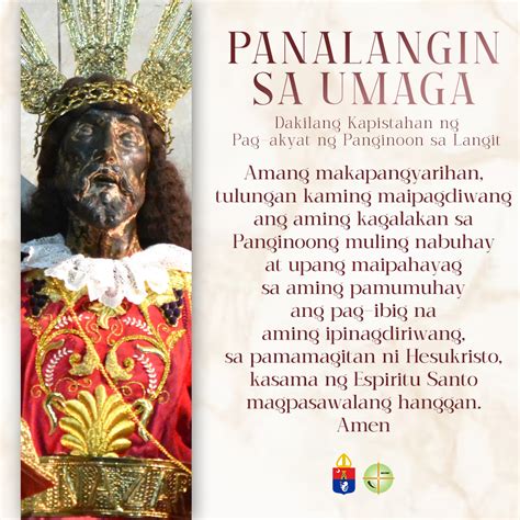 Quiapo Church On Twitter PANALANGIN SA UMAGA Dakilang Kapistahan Ng