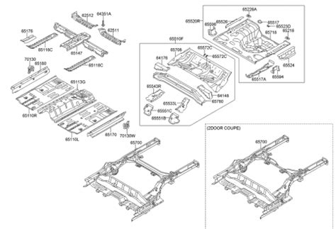 65531 3X000 Genuine Hyundai Panel Rear Floor Side LH