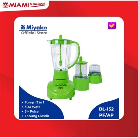 Jual Miyako Blender Plastik Anti Pecah Dry Mill Wet Mill BL 152 PF AP