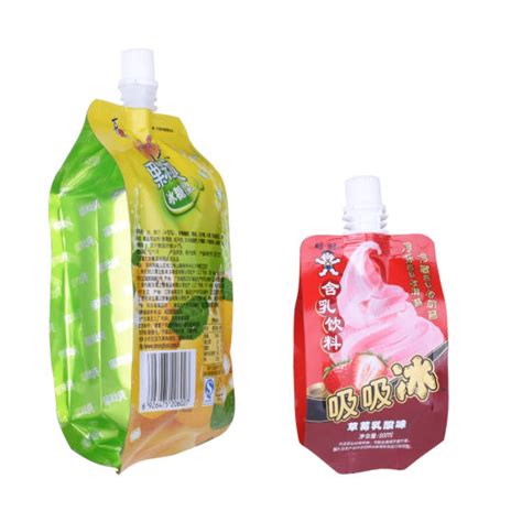 Custom Printed Doypack Stand Up Pouch With Spout Wholesale In China