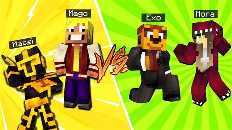 Mago Y Massi Vs Exo Y Mora En Minecraft Youtube