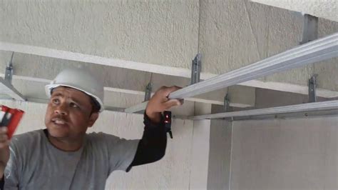 Como Fazer Forro De Drywall Passo A Passo Rebaixamento Youtube