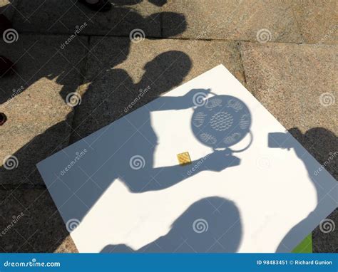 Solar Eclipse With Black Sky Sun Stock Photography Cartoondealer