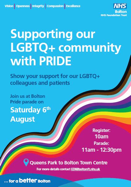 Bolton Pride 2022 Nhs Staff Celebrate Progress And Inclusion Bolton