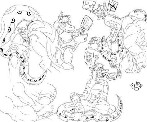 Rule 34 Anthro Boa Bulge Dragon Eat And Kill Adoptables Egg Impregnation Monochrome