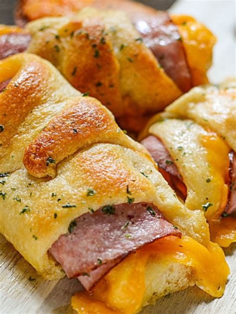 Ham And Cheddar Crescent Roll Ups Story Recipes Simple