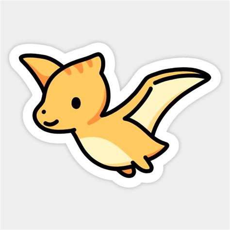 Pterodactyl Sticker In 2024 Dinosaur Drawing Dinosaur Stickers Cute