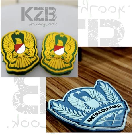 Jual Emblem Karet Velcro Kartika Eka Paksi Tni Ad Shopee Indonesia