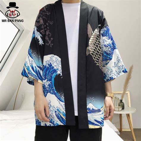 Msp Men Kimono Cardigan Thin Men Japanese Obi Male Yukata Men S Haori Japanese Samurai Clothing