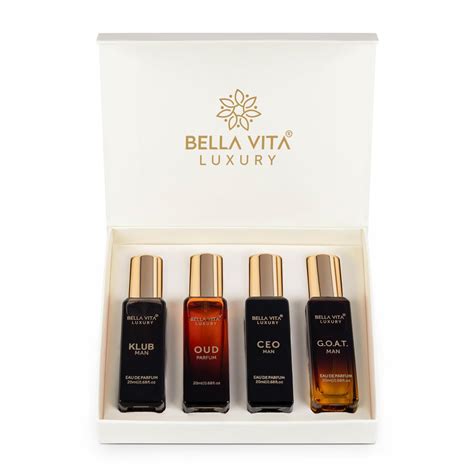 Set De Regalo De Perfume De Lujo Bella Vita Organic Man 4 X 20 Ml Para