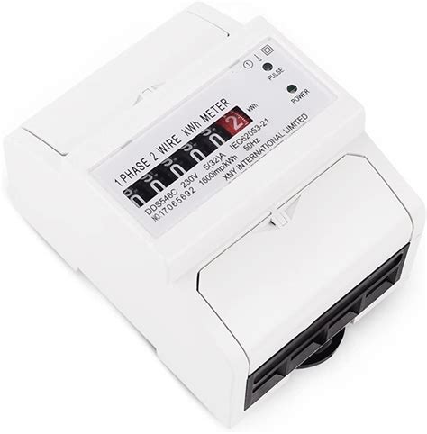 Gusaj Energiemonitor Zwei Draht Energie Zähler Messgerät Analog Kwh 5 100a Stromermesser