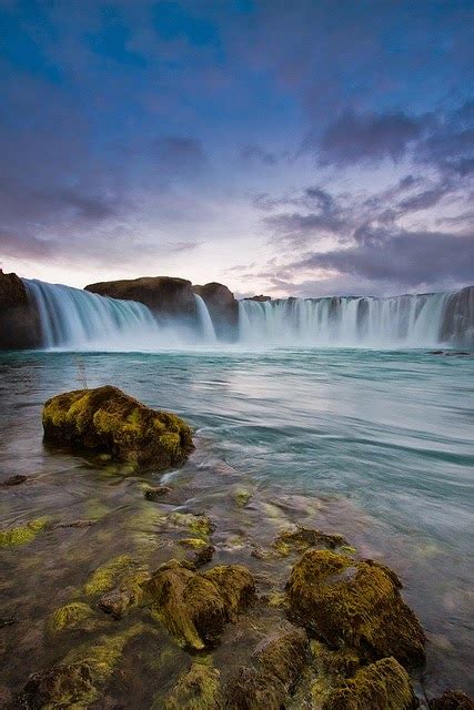 Places For Traveling Godafoss Waterfall Iceland