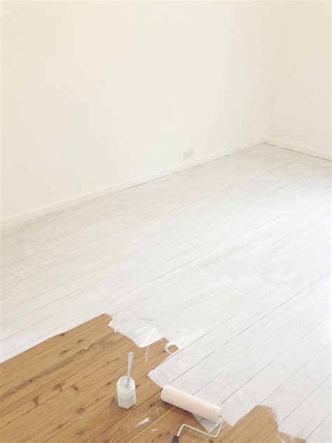 Lighten Up With Painted White Floorboards