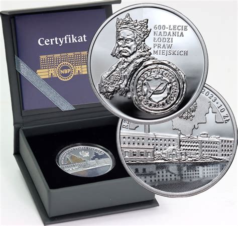 10 złotych 2023 600 lat nadania Łodzi praw miejskich 15643635696