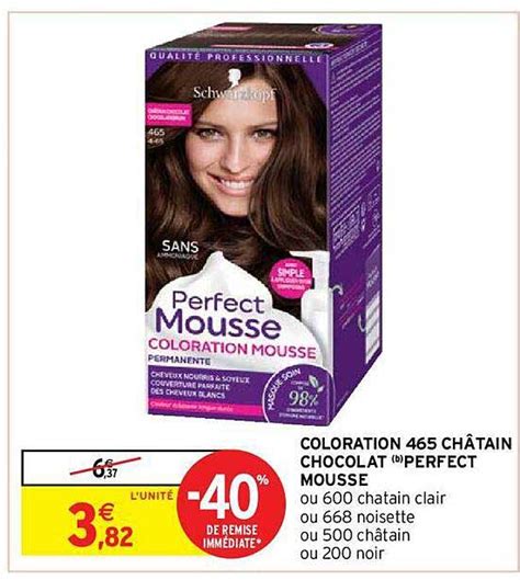 Promo Coloration Ch Tain Chocolat Perfect Mousse Chez Intermarch