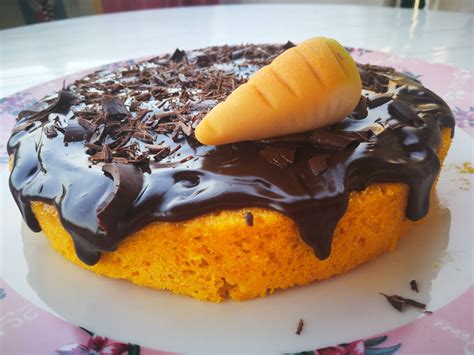 Bolo De Cenoura Cobertura De Chocolate No Micro Ondas O Cantinho