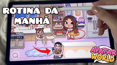 ROTINA DA MANHÃ sozinha as crianças Pazu Avatar World