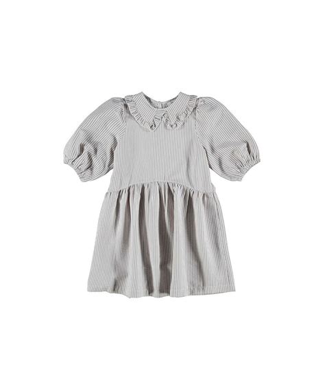 Rochie scurta de primăvară toamnă Name It cu nasturi gri ng263076