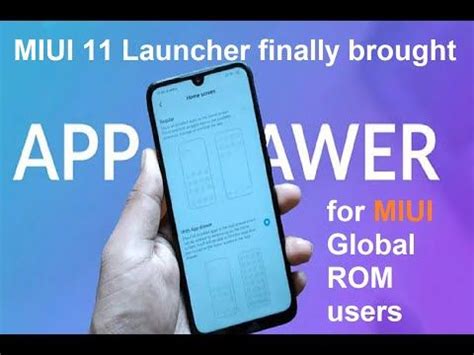 MIUI 11 Launcher Finally Brought App Drawer For MIUI Global ROM Users