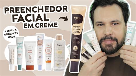 PREENCHEDOR FACIAL EM CREME BISYOU E Resenha Completa Dos Produtos