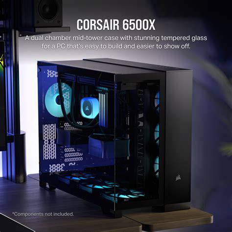 Corsair X Mid Tower Dual Chamber Black Pc Case Cc Ww Ca