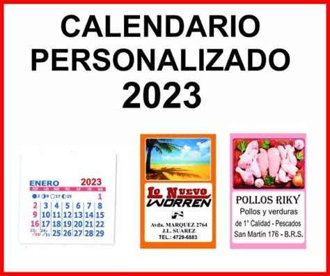 1000 Almanaque 2023 Con Iman Y Mignon Personalizados en venta en ...