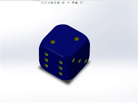 骰子 Solidworks 2012 模型图纸免费下载 懒石网