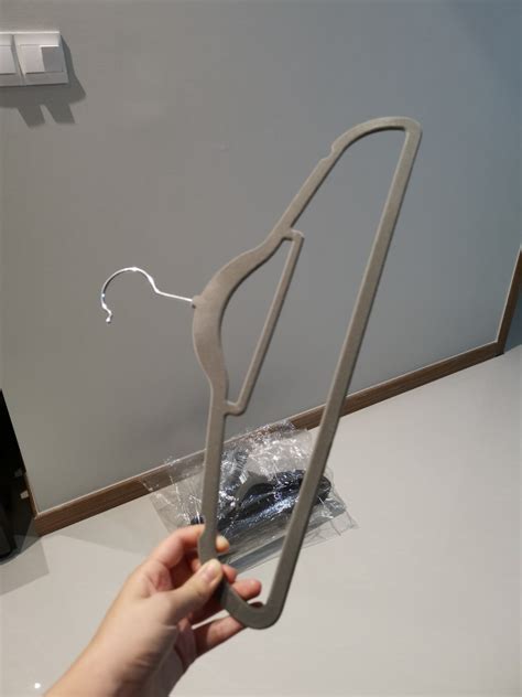 Brand New Grey Velvet Hangers Furniture Home Living Home