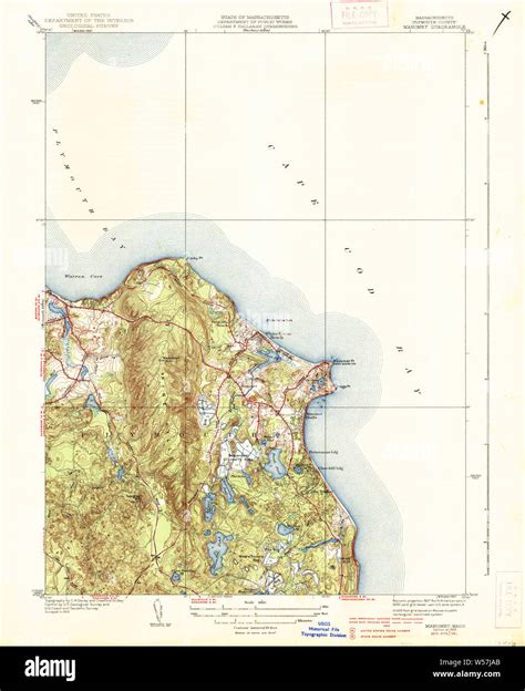 Massachusetts USGS Historical Topo Map MA Manomet 351862 1937 31680