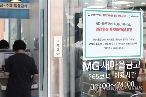 정하룡의 산애기蒜艾紀 Mg새마을금고 뱅크런 한국판 실리콘밸리은행svb으로 번질까 메가시티뉴스