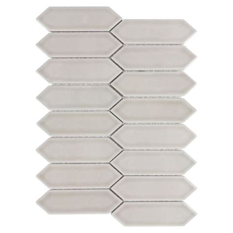 Mto0857 Classic 2x6 Gray Picket Glossy Ceramic Mosaic Tile Etsy Ceramic Mosaic Tile Mosaic