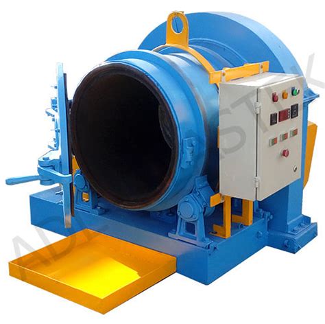 Blue Rotary Barrel Type Shot Blasting Machinery At Best Price In