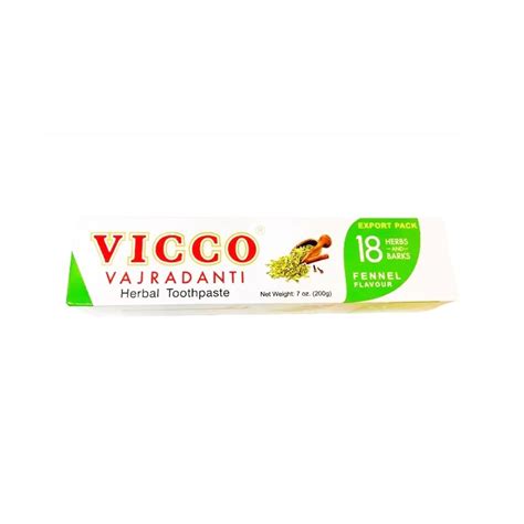 Vicco Vajradanti Toothpaste Fennel Flavour 200g India Bazaar Online Indian Grocery Store