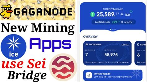 ICE Token Free Mining Like PI Network Gaga Node Mining Sei Bridge