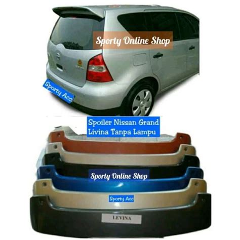 Jual Spoiler Grand Livina Lama Non Lamp Di Seller Shanum Oto Care