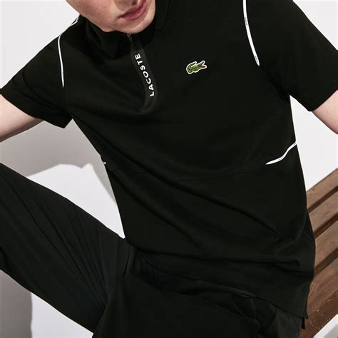 Polo De Hombre Lacoste Sport En Algodón Ultrasuave Con Cremallera Lacoste