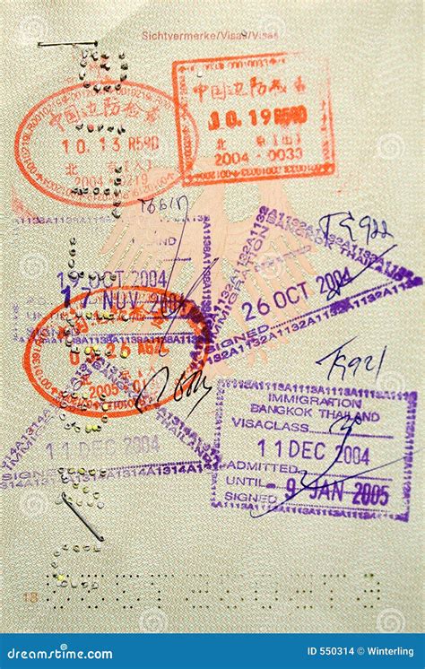 Stamped Passport Stock Photo Image Of Identity Deport