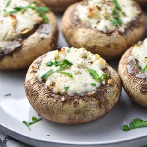 Boursin Stuffed Mushrooms The Dizzy Cook