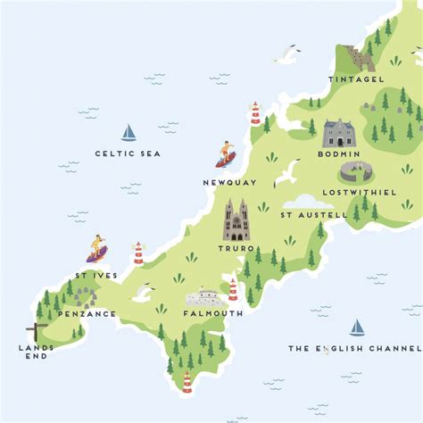 Printable Map Of Cornwall - Printable Maps