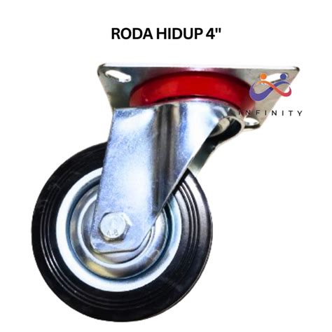 Jual Inf Roda Etalase Inch Roda Karet Roda Trolley Tipe Hidup