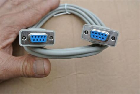 New 6ft Null Modem Serial Cable Db9f To Db9f Female To Female 9 Pin Db9 Ebay