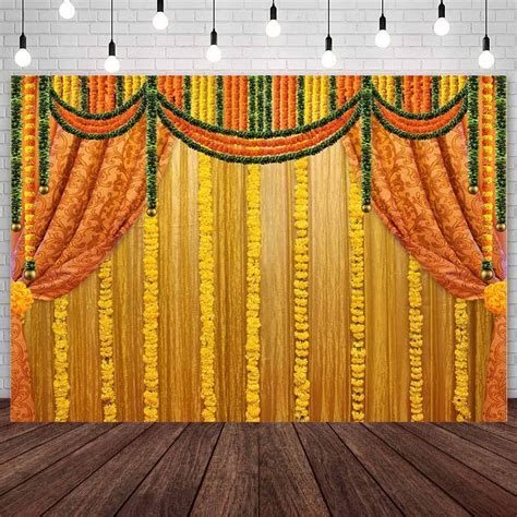 Amazon AIBIIN 7x5ft India Pooja Backdrop Happy Holi Macrame Puja