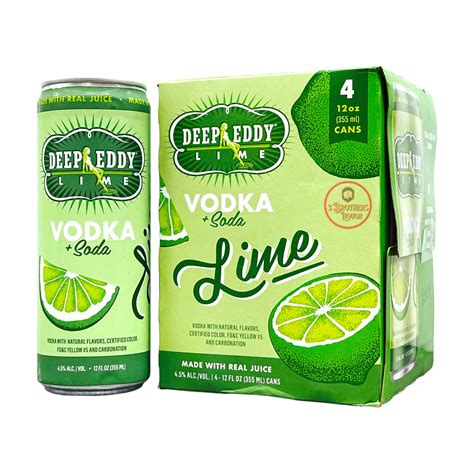 Deep Eddy Lime Vodka & Soda 4Pk Canned Cocktails – 3brothersliquor