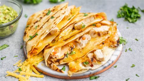 Cheesy Chicken Quesadilla - The Stay At Home Chef