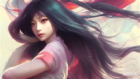 站酷梦笔美少女，日漫，清纯，artgerm作品，craig Mz098027975 站酷zcool