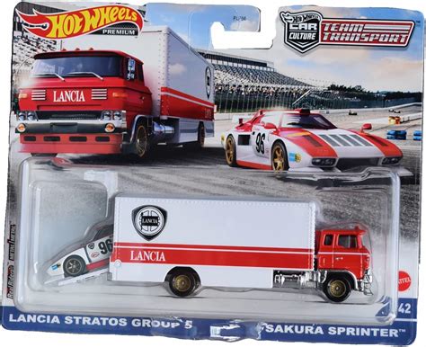 Hot Wheels Lancia Stratos Group Sakura Sprinter Team Transport Sakura Sprinter Amazon