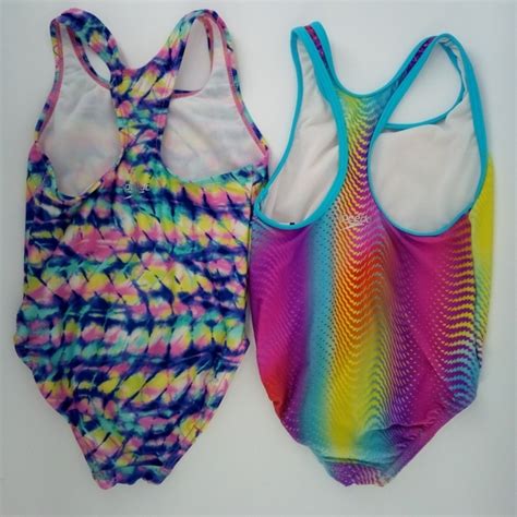 Speedo Swim Speedo Swim Suit Set Xs 5 Rainbow Colorful Bathing Swimwear Girls Poshmark