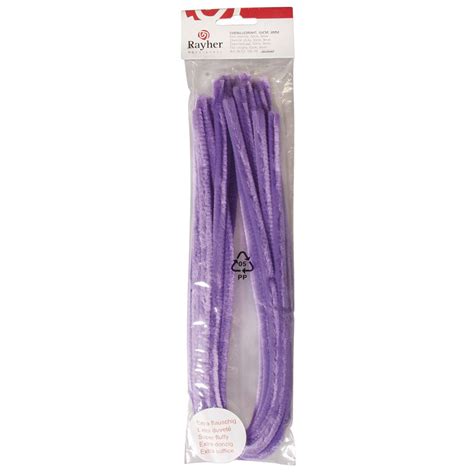 Chenille Cure Pipe Cm Par Lilas Fonc Scrapmalin